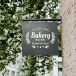 Slate Leaf Logo Hanging Sign